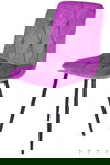 Krzesło tapicerowane BORGO VELVET PURPLE